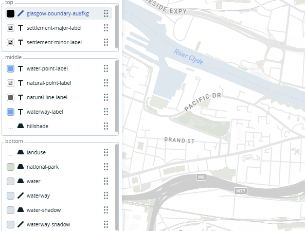 Mapbox Basemap Customization